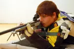 Brian Phillips led Memphis in the smallbore portion of the meet at West Virginia, Monday.