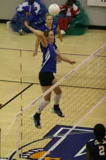 Melissa Nance led Memphis with 13 kills.