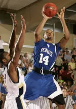 Douglas-Roberts, right, shoots over Georgia Tech guard Mario West (AP Photo)