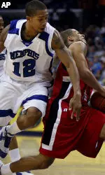 Antonio Anderson tries to make the steal from Arkansas State's Adrian Banks.