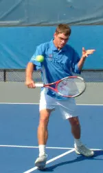 Freshman Matt Brewer helped Memphis to a 6-1 win with his victory at No. 1 singles.