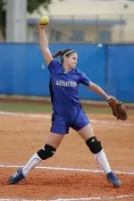 Nicki Johnson fired a two-hitter, while going 2-for-3 at the plate
