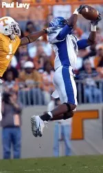 Brandon McDonald intercepted a pass in last year's meeting in Knoxville.