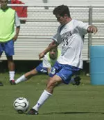 Rick Alleman's first goal of the season gave Memphis the lead against Kentucky.