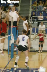 Shelby Burton led Memphis with 11 kills in a sweep of UCF.