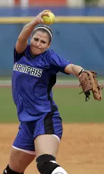 Senior Nicki Johnson struck out five in a 4-2 victory over Centenary to open the 2007 season.