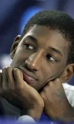 Guard Willie Kemp listens during an interview session at the Alamodome.