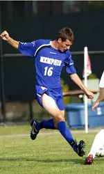 Brian Farrell scored the game-winning goal in the eighth minute, his first goal of the season.