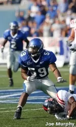 Greg Jackson led the defensive effort with 1.5 sacks, three tackles, a fumble recovery, and a QB hurry.