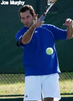 Jimmy Khougassian won his first match back 6-2, 6-1 at No. 3 singles in the Rhodes match.