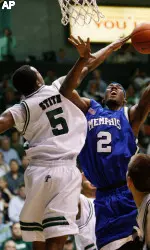 Robert Dozier goes up for a shot against Tulane.
