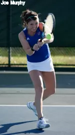 Marjorie Ondeck came back to win her match at No. 3 singles after dropping her first set, but the Lady Tigers fell just short, 4-3.