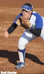 Junior second baseman Leila Dolfo had two RBI and two runs scored against Marshall.