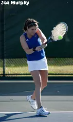 Marjorie Ondeck posted Memphis' only point of the match with her win at No. 2 singles.