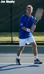 Charlie Ramsay won his match at No. 5 singles Saturday afternoon.
