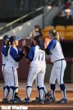 This weekends softball series with Marshall has been pushed back to Sunday and Monday.