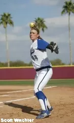 Freshman Kailey Kassner went 2-for-3 with a double and a homer in the second game of a doubleheader on Wednesday.