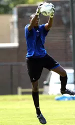 Michael Goodlett tallied five saves in goal for the Tigers in a 1-0 loss.