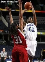 Ashley Thornton had her 13th career double-double in a 73-53 loss to UTEP Thursday night.