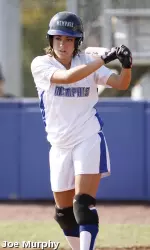 Junior Kim Sirman went 2-for-3 in game one against Alcorn State.
