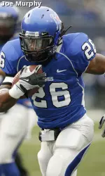 Senior Curtis Steele rushed for his second-straight 100-yard game with 136 yards against Southern Miss.