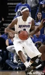 Robert Dozier scored 18 points to lead Memphis past the stingy Southern Miss defense.