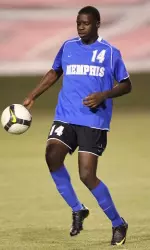 Jamal Keene got his season's first goal, Sunday.