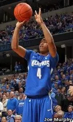 Charles Carmouche scored 15 of his 16 points in the second half.