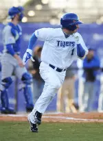 Drew Martinez scored one of the Tigers' two runs in Tuesday's 7-2 loss at No. 18 Ole Miss.