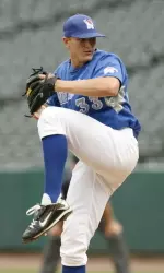 Ryan Fraser struck out nine in Memphis' 10-8 win over Marshall in game one of Saturday's doubleheader.