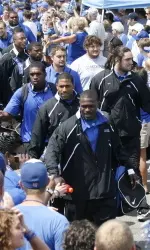 The Tigers will now walk through Tiger Lane prior to home games.