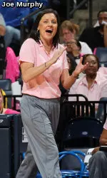 Head Coach Melissa McFerrin earned her 100th career victory and 50th victory at Memphis on Tuesday night