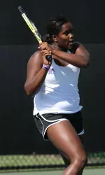 Freshman Kathleen Hawkins and partner Mariya Slupska clinched the doubles point for Memphis in both duals on Saturday.