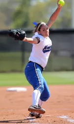 Senior Janelle Valle tossed a 1-0 shutout in game two against UAB to help Memphis split a doubleheader.