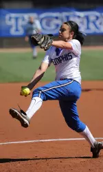 Sophomore Carly Hummel became the program's second 20-game winner, Sunday.