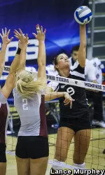 Marija Jovanovic had 16 kills and hit .378 against the Thundering Herd.