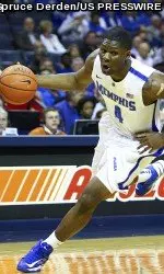 Adonis Thomas led Memphis with 18 points and seven boards in the Tigers' 62-56 win over Lipscomb.