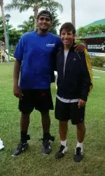 Amrit Narasimhan (left) won his second straight ITF doubles title, winning the F17 event in India.