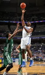 Adonis Thomas and the Tigers welcome Oral Roberts to FedExForum for a Friday non-conference encounter.