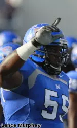 Johnnie Farms was one of three Memphis student-athletes named to the Conference USA 2012 All-Conference football second team.