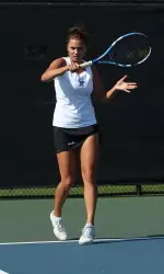 Senior Mariya Slupska boats a perfect 6-0 singles mark this season.
