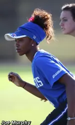 Freshman Breslin Perry had a clutch RBI single in both games in day two of the Blues City Classic.