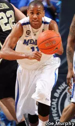 Wesley Witherspoon finished with 15 points and seven rebounds on senior night.