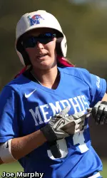 Sophomore Amber Lindahl's first career home run was a grand slam last week against Samford.