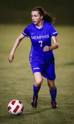Kylie Davis scored the first goal in Memphis' 5-0.