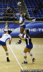 Altrese Hawkins recorded 20 kills and 10 digs while hitting .302 against Tulane.