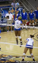 Altrese Hawkins became the fifth player in school history to reach the 1,500 career kill plateau.