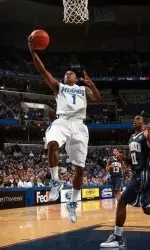 Joe Jackson notched his first career double-double with 13 points and 12 rebounds in Memphis' 77-51 win against Rice.
