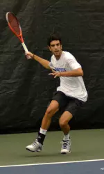 Johnny Grimal posted the Tigers' lone singles win on Thursday in the semifinal round.