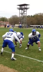 Memphis began the final full week of spring drills on Tuesday.